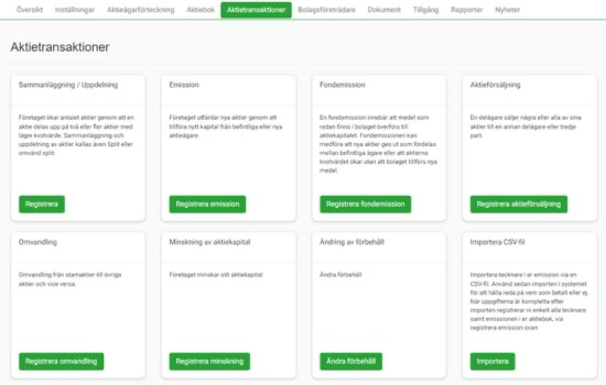 Registrera ändringar